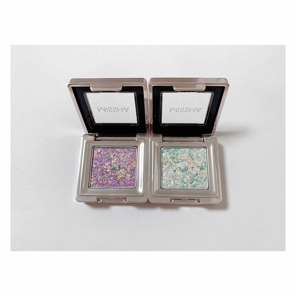 グリッタープリズム シャドウ/MISSHA/グリッターを使ったクチコミ(2枚目)