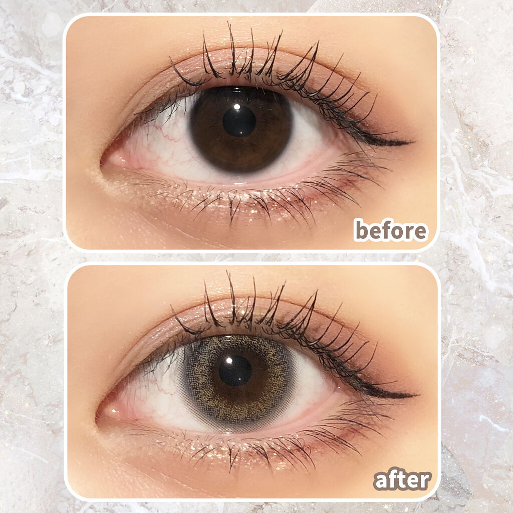 エバーカラーワンデー ルクアージュ ミスティアッシュ/エバーカラー/ワンデー（１DAY）カラコンを使ったクチコミ（2枚目）