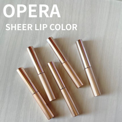 オペラ シアーリップカラー RN 03 ピーチピンク/OPERA/リップグロスを使ったクチコミ(1枚目)