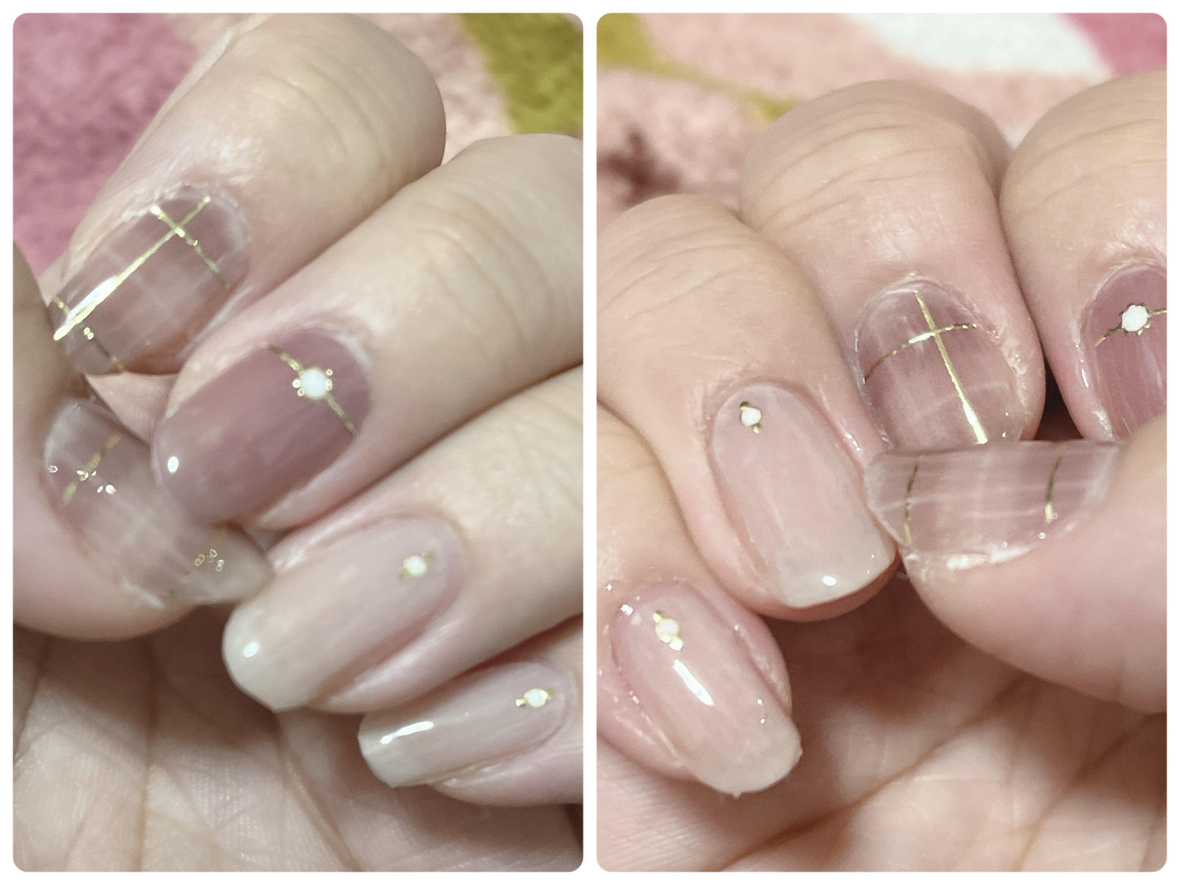 ジェルネイルシール/DAISO/ネイルシールを使ったクチコミ（1枚目）