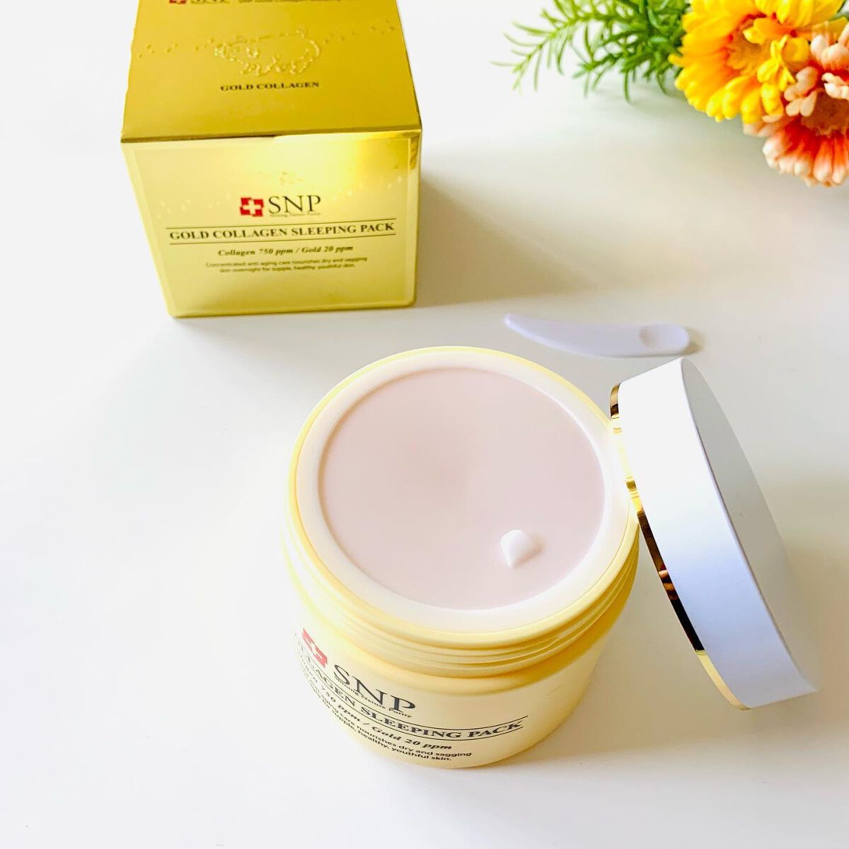 SNP ゴールド コラーゲン スリーピング パック/SNP/シートマスク・パックを使ったクチコミ(2枚目)