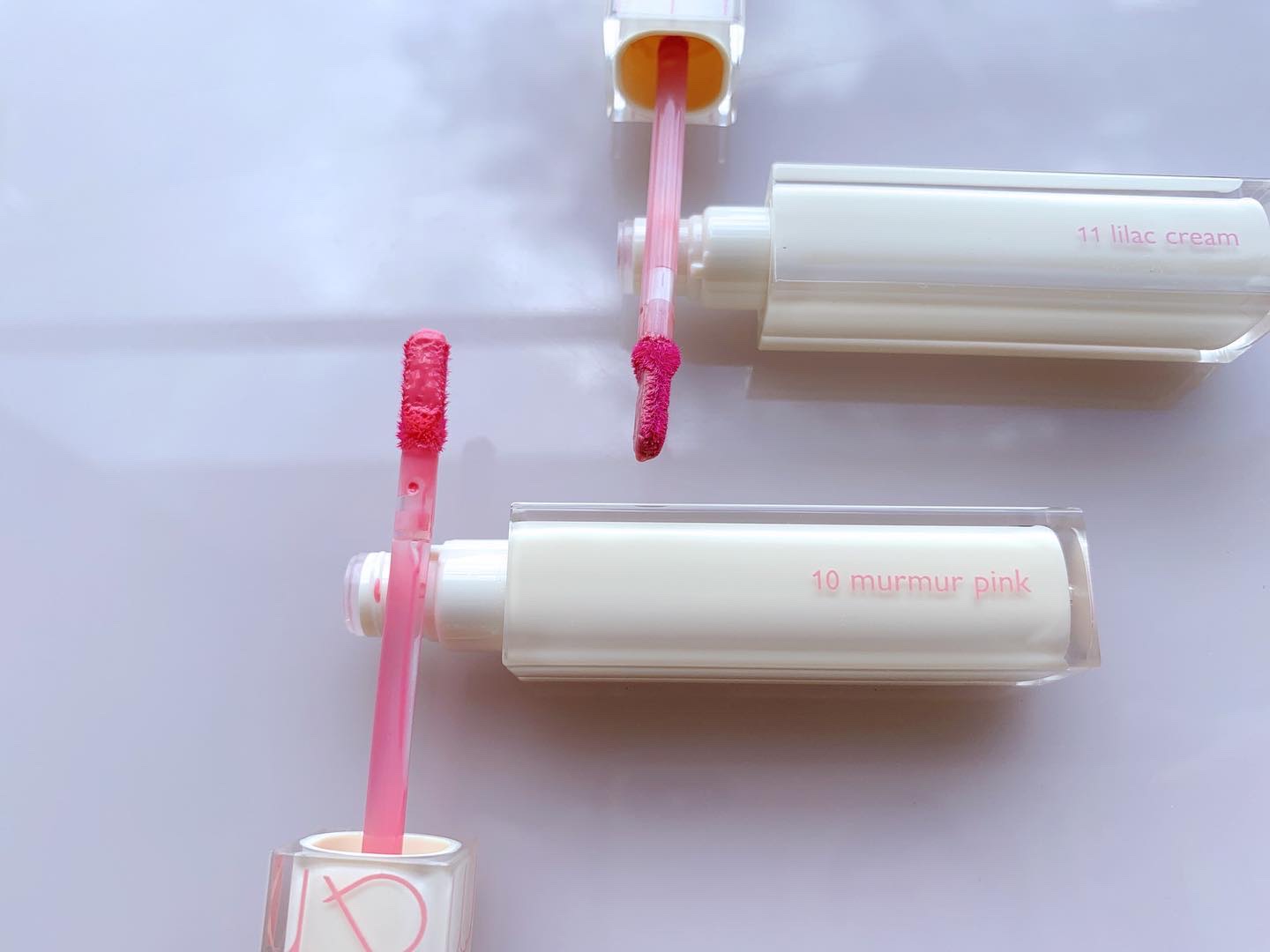 デュイフルウォーターティント<ミルクグロッサリー> 10 MURMUR PINK/rom&nd/リップティントを使ったクチコミ（2枚目）