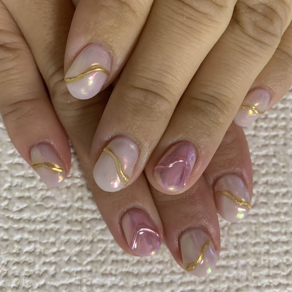 #うねうねネイルのネイルデザイン