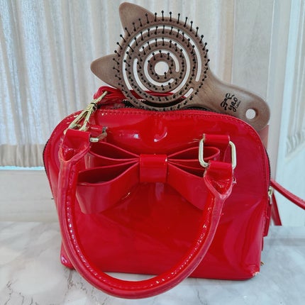 ウッドスクエアヘアブラシ/yao/ヘアブラシを使ったクチコミ(4枚目)