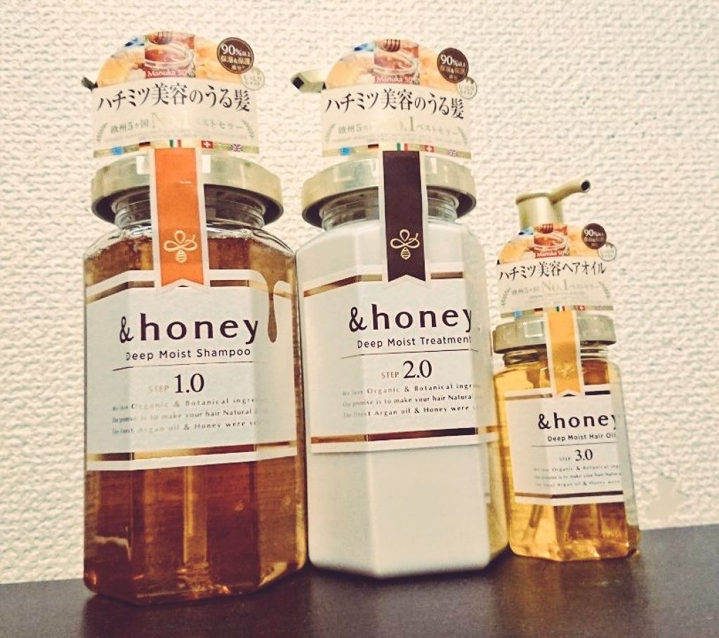 ディープモイスト シャンプー1.0/ヘアトリートメント2.0/&honey/市販シャンプーを使ったクチコミ(1枚目)