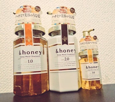 ディープモイスト シャンプー1.0／ヘアトリートメント2.0/&honey/シャンプー・コンディショナーを使ったクチコミ（1枚目）