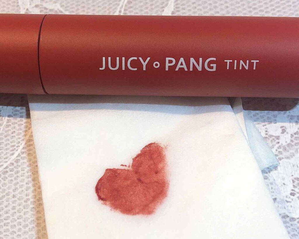 アピュー ジューシーパン ティント #LITCHI/A’pieu/リップティントを使ったクチコミ（2枚目）