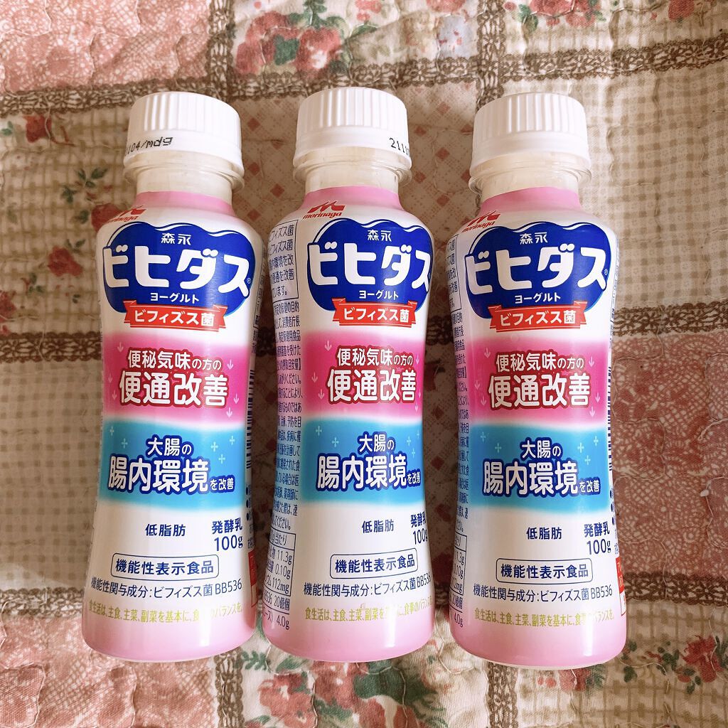 ビヒダスヨーグルト便通改善/ビヒダス/飲むヨーグルトを使ったクチコミ（1枚目）