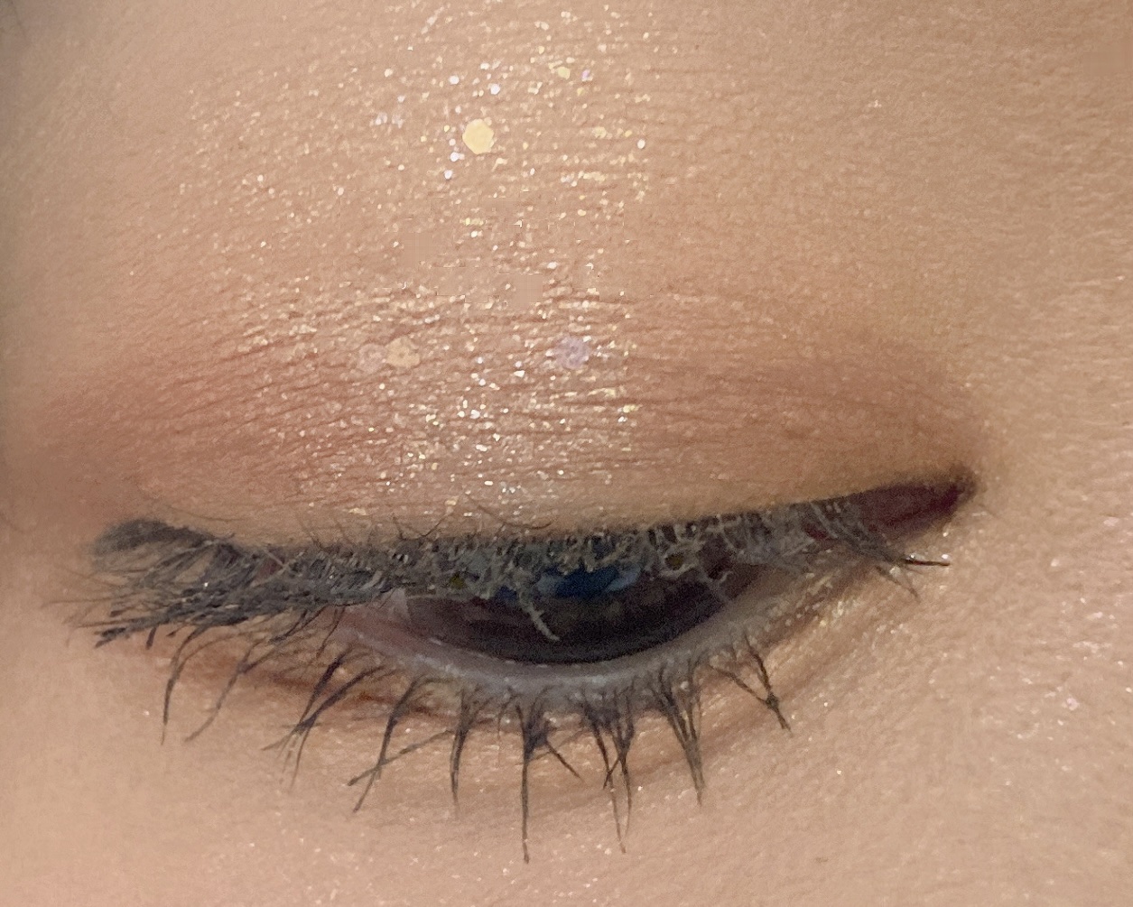 ダイヤモンドクラッシュライナーD 06 クリスタルゴールド/ドド/ジェルアイライナーを使ったクチコミ（3枚目）