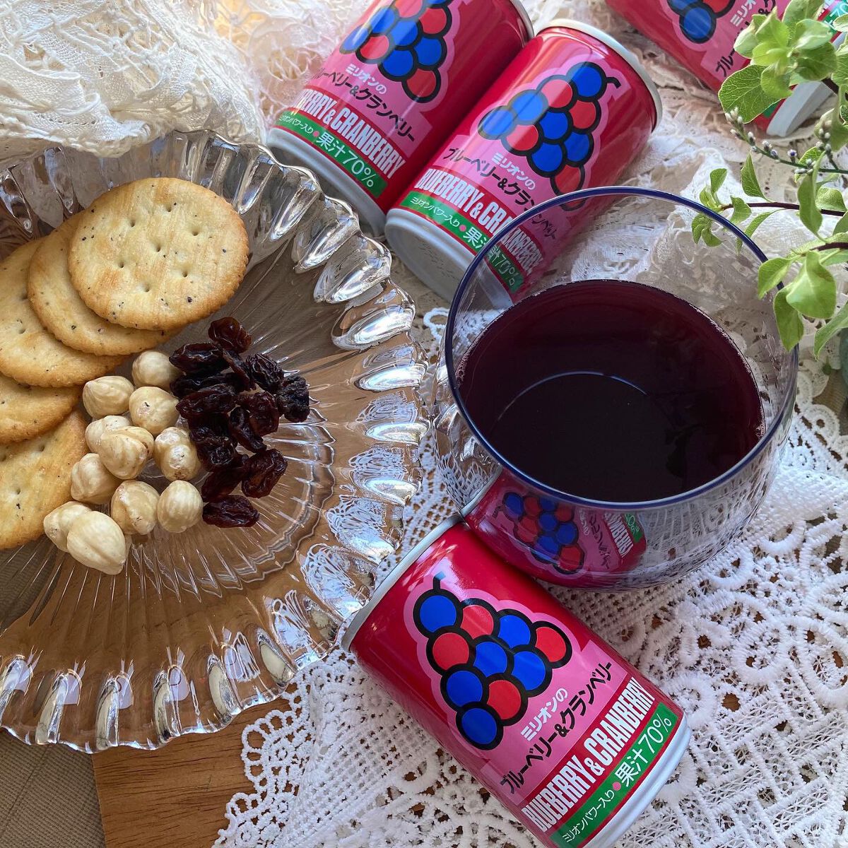 ブルーベリー＆クランベリー/ミリオンパワー/ドリンクを使ったクチコミ（1枚目）