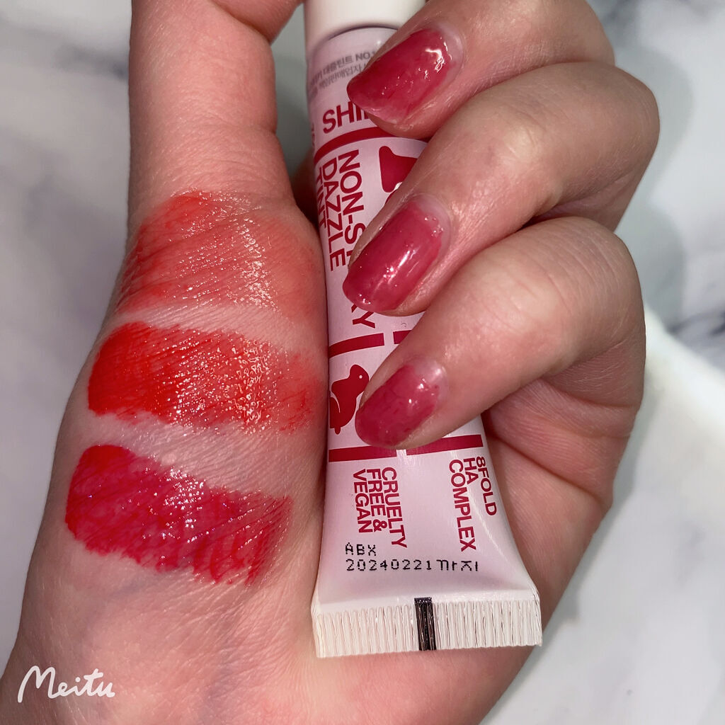 ノンスティッキーダズルティント/unleashia/リップティントを使ったクチコミ（3枚目）