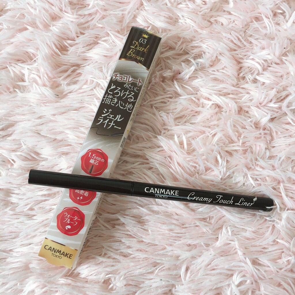 クリーミータッチライナー/キャンメイク/ジェルアイライナーを使ったクチコミ(1枚目)