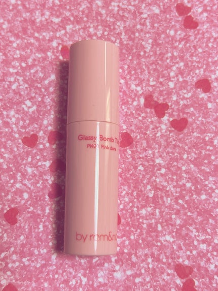 アンドバイロムアンド グラッシーボムティント/&nd by rom&nd/リップティントを使ったクチコミ(2枚目)