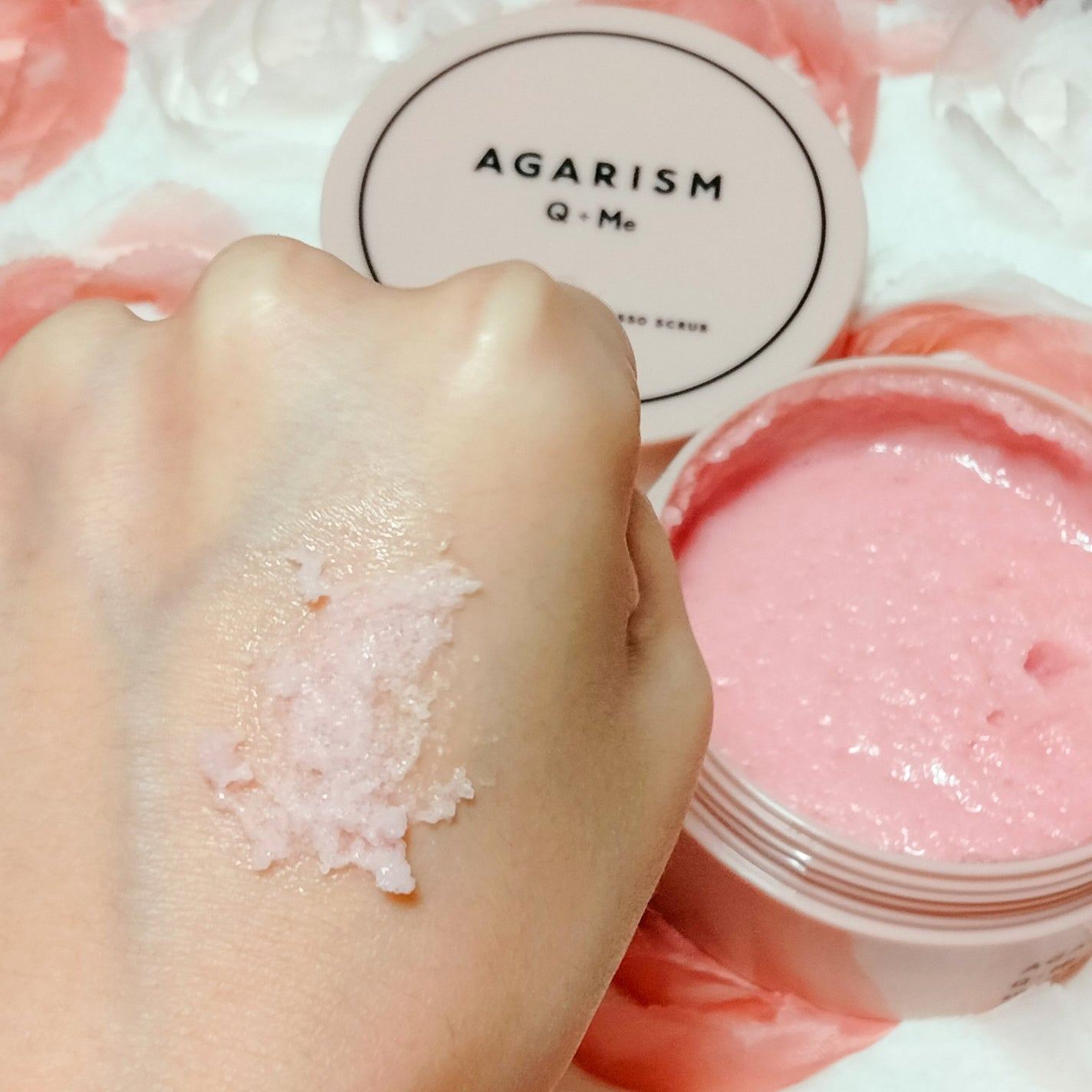 Q+Me スウィート ボム タラソ スクラブ/AGARISM/バスト・ヒップケアを使ったクチコミ(3枚目)