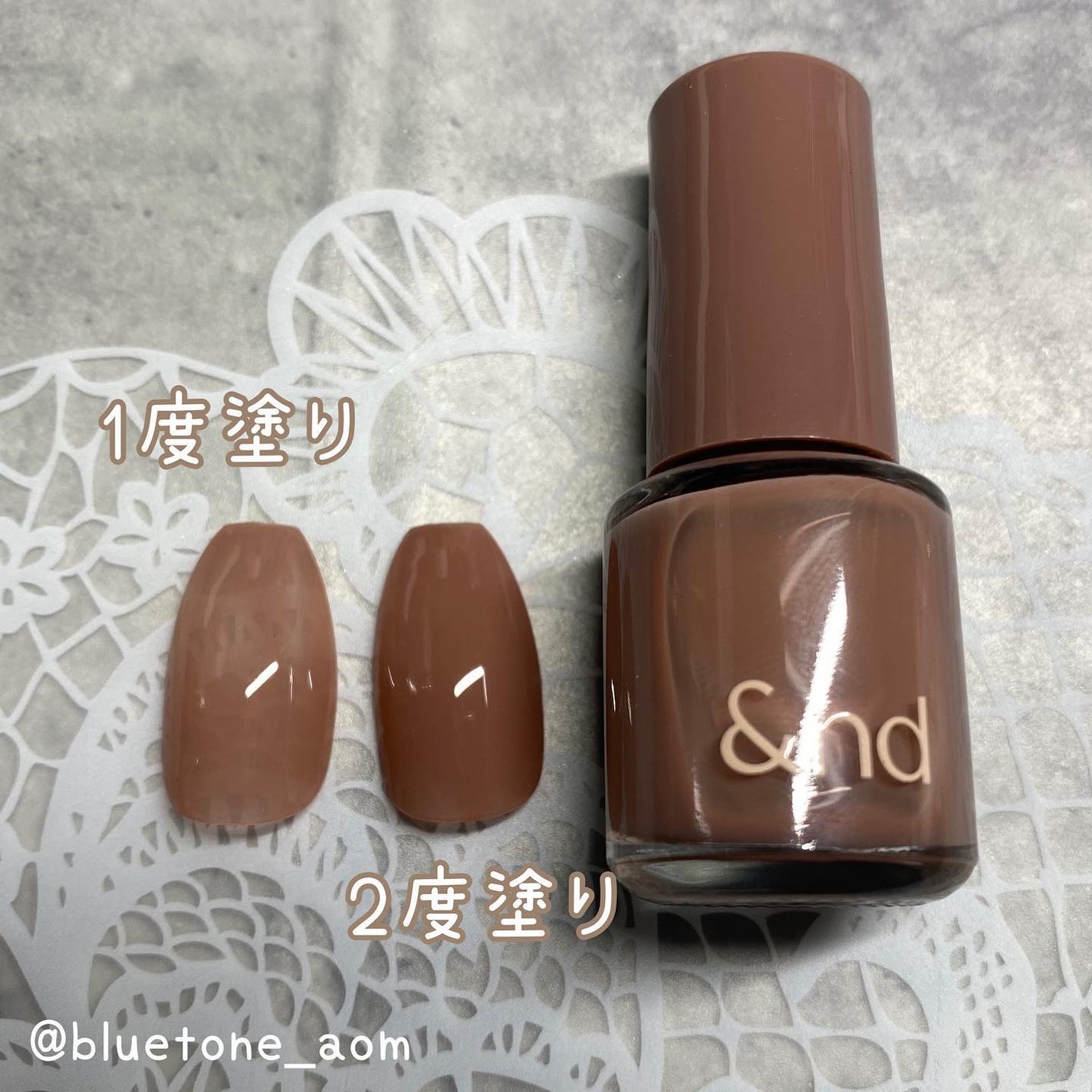 アンドバイロムアンド グラッシードロップネイル/&nd by rom&nd/マニキュアを使ったクチコミ(4枚目)
