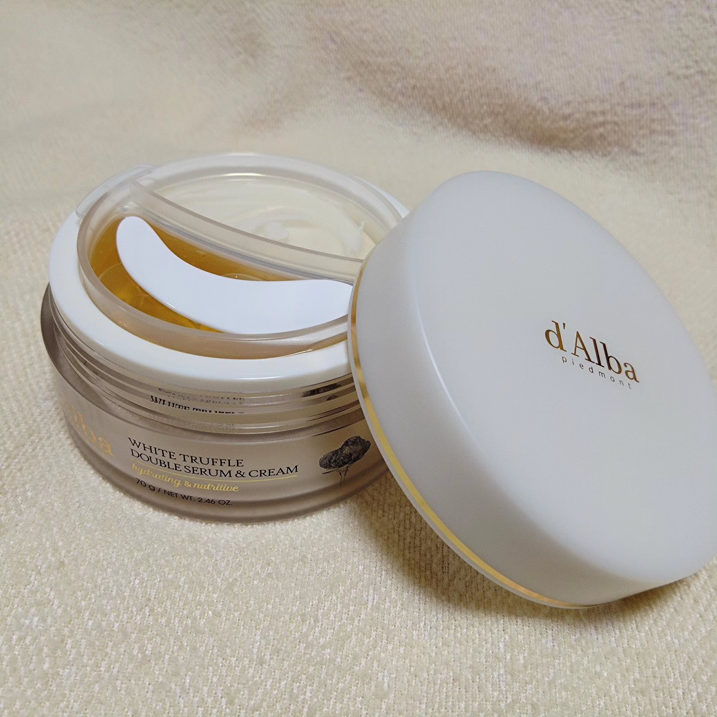 ホワイトトリュフダブルセラムアンドクリーム/ダルバ/フェイスクリームを使ったクチコミ（3枚目）