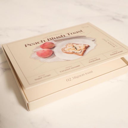 Peach Blush Toast cafe eye palette/NOTONE/アイシャドウパレットを使ったクチコミ(2枚目)