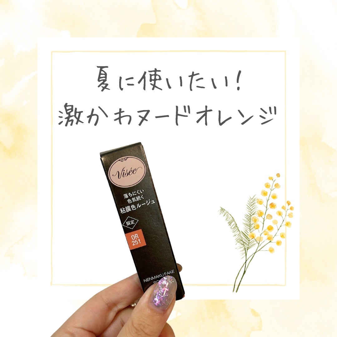 ネンマクフェイク ルージュ/Visée/口紅を使ったクチコミ(1枚目)