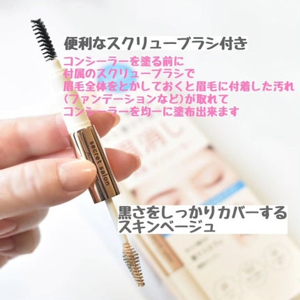 淡眉コンシーラー/シークレットサロン/眉マスカラを使ったクチコミ(2枚目)