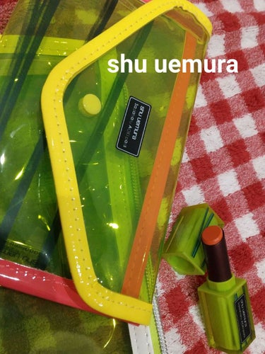 shu uemura ケーキ リップスティック ルージュ アンリミテッド マットのクチコミ「二枚目唇写真注意！

shu uemuraのアズキパレットと一緒に
ケーキ リップスティック .....」（1枚目）