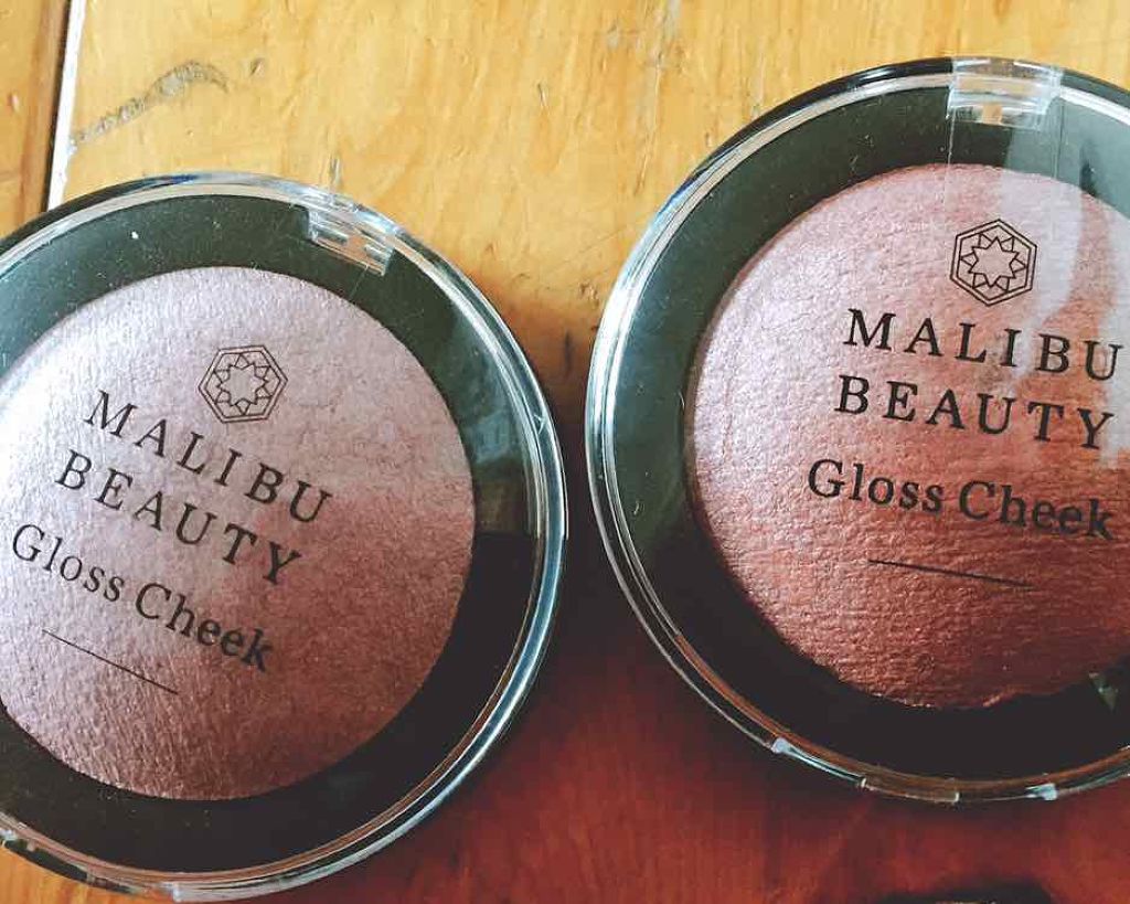 グロスチーク/マリブビューティー/パウダーチークを使ったクチコミ（1枚目）