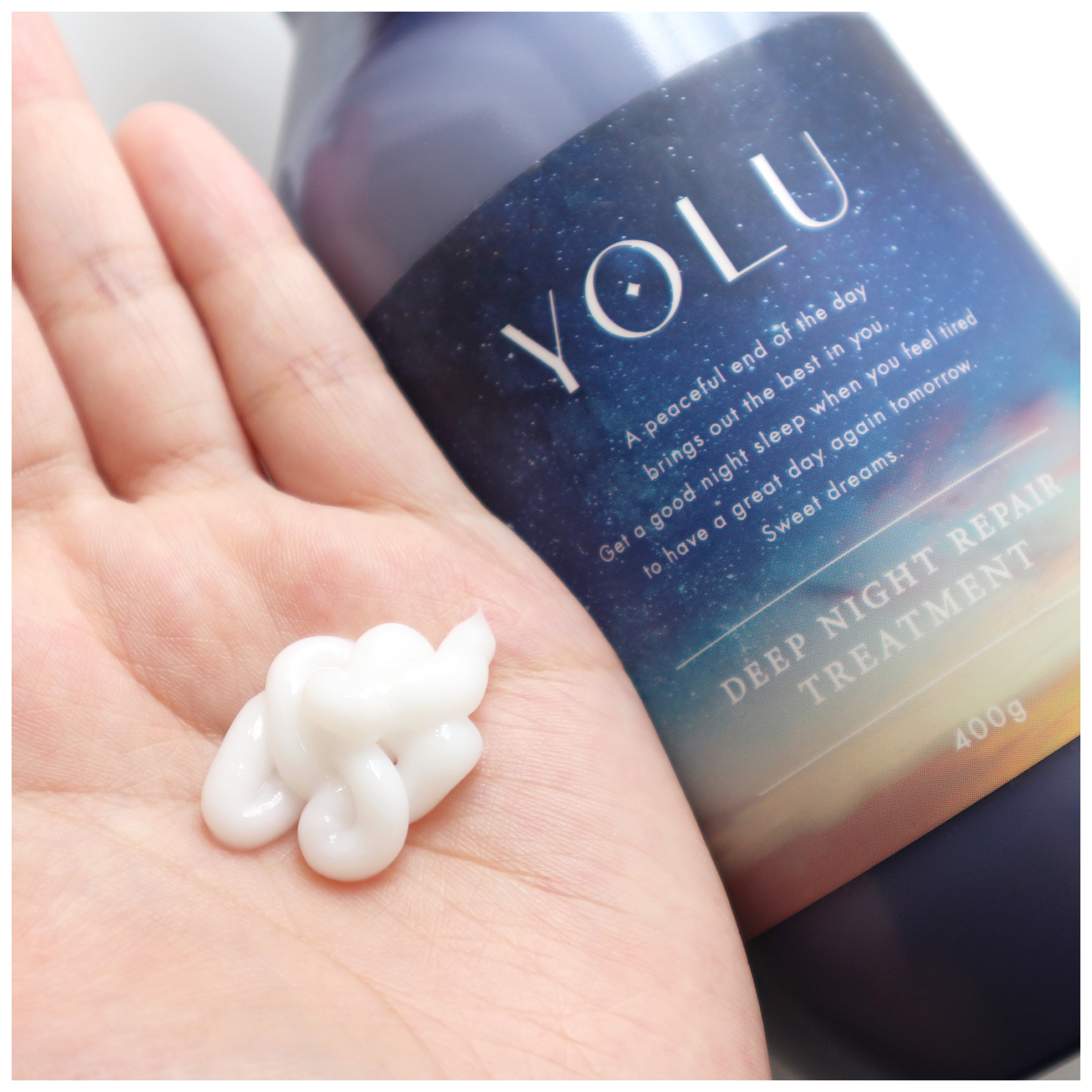 ディープナイトリペアシャンプー／トリートメント シャンプーボトル 400ml/YOLU/市販シャンプーを使ったクチコミ（3枚目）