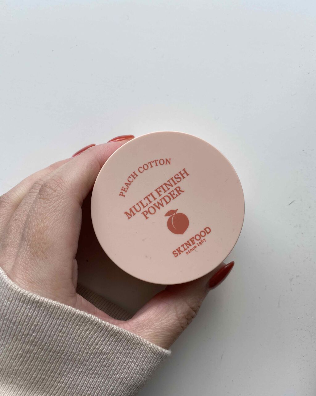 ピーチコットン マルチフィニッシュパウダー/SKINFOOD/ルースパウダーを使ったクチコミ（1枚目）