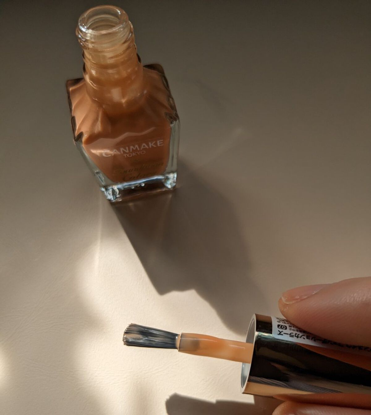 ファンデーションカラーズ 07 ミルキーオレンジ/キャンメイク/マニキュアを使ったクチコミ（3枚目）