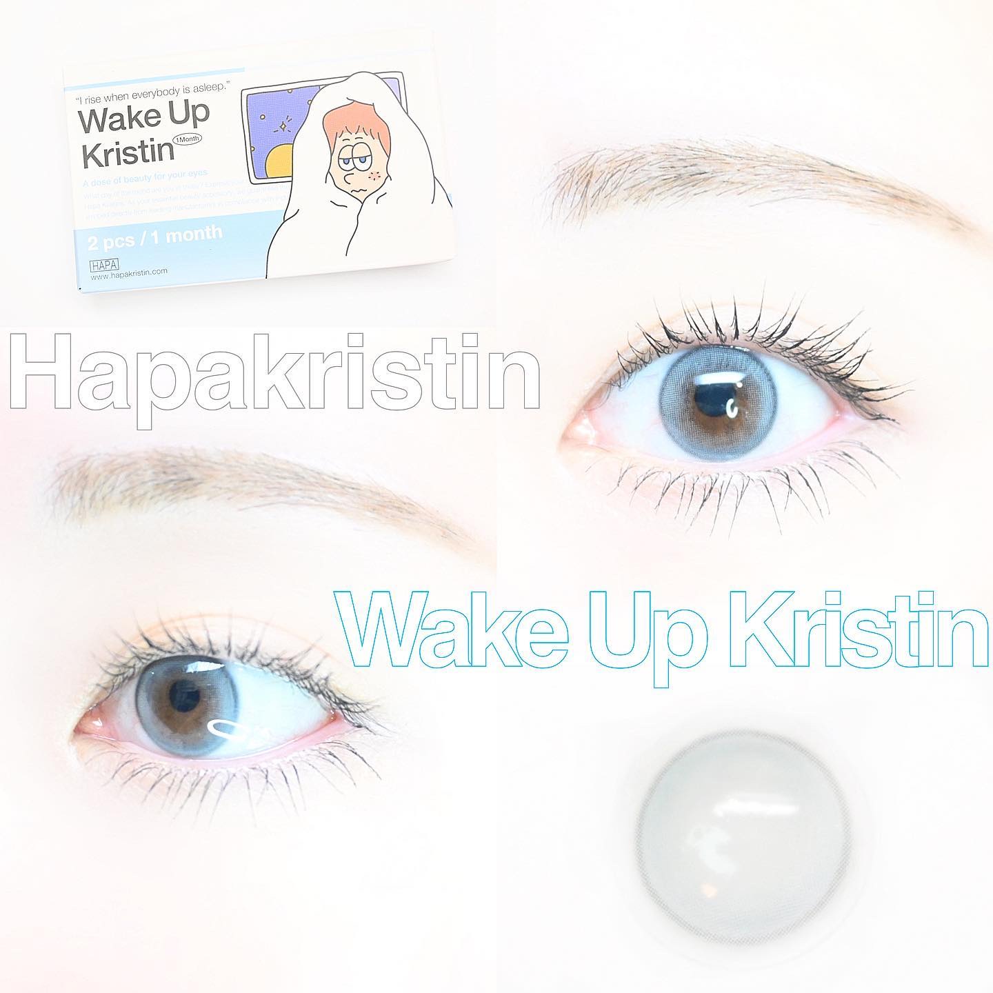 Wake Up Kristin/Hapa kristin/１ヶ月（１MONTH）カラコンを使ったクチコミ（1枚目）