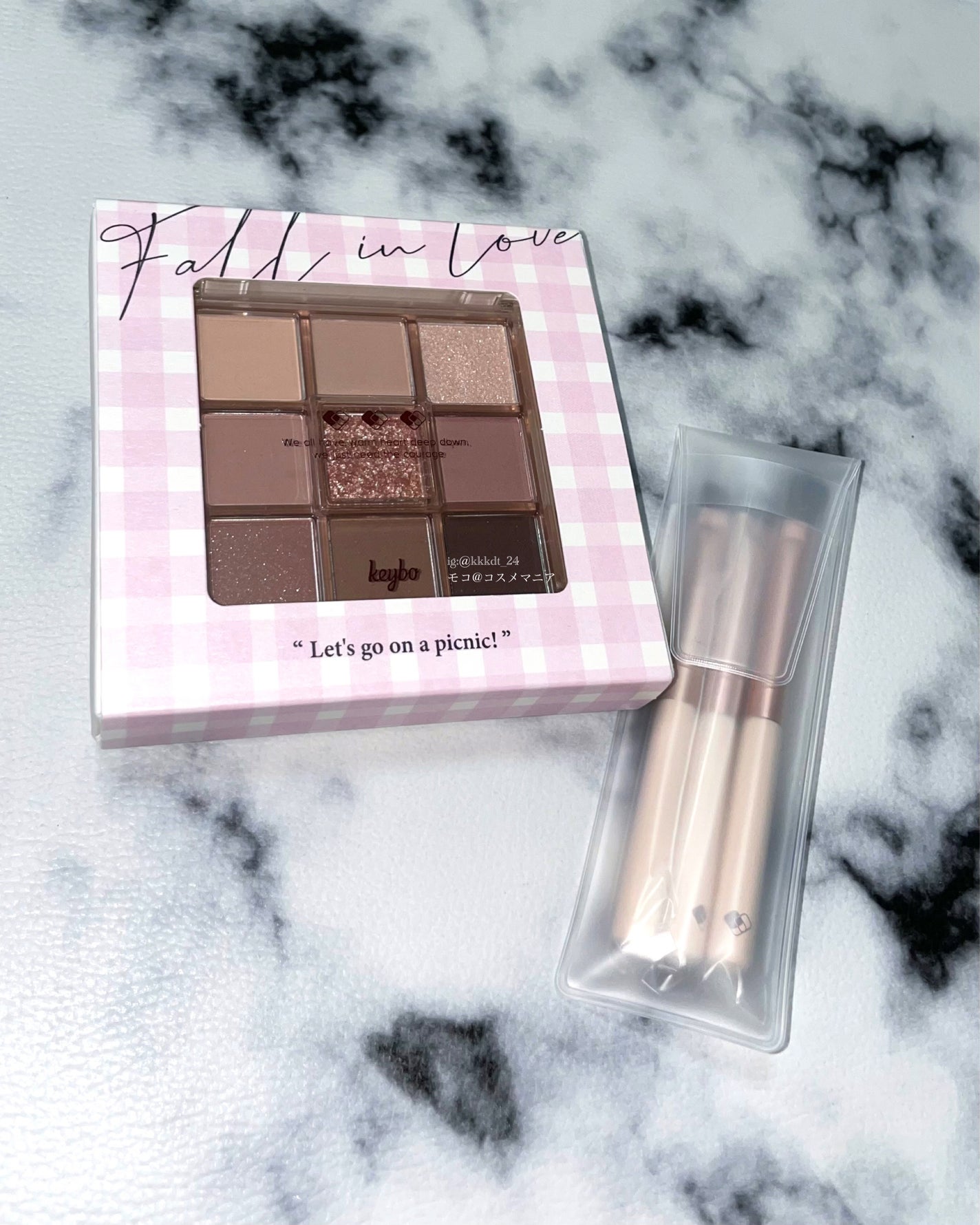 KEYBO FALL IN LOVE SHADOW PALETTE/keybo/アイシャドウパレットを使ったクチコミ(2枚目)