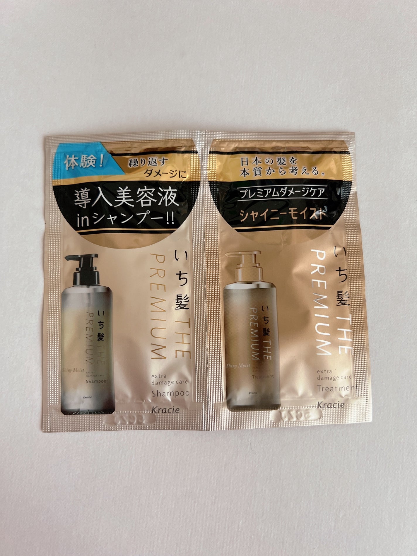 THE PREMIUM エクストラダメージケアシャンプー/トリートメント(シャイニーモイスト)/いち髪/市販シャンプーを使ったクチコミ(1枚目)