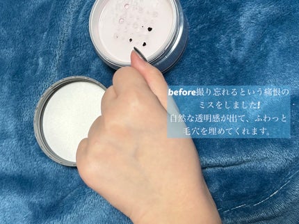 チャコット フィニッシングパウダー モイスト/チャコット・コスメティクス/ルースパウダーを使ったクチコミ(2枚目)