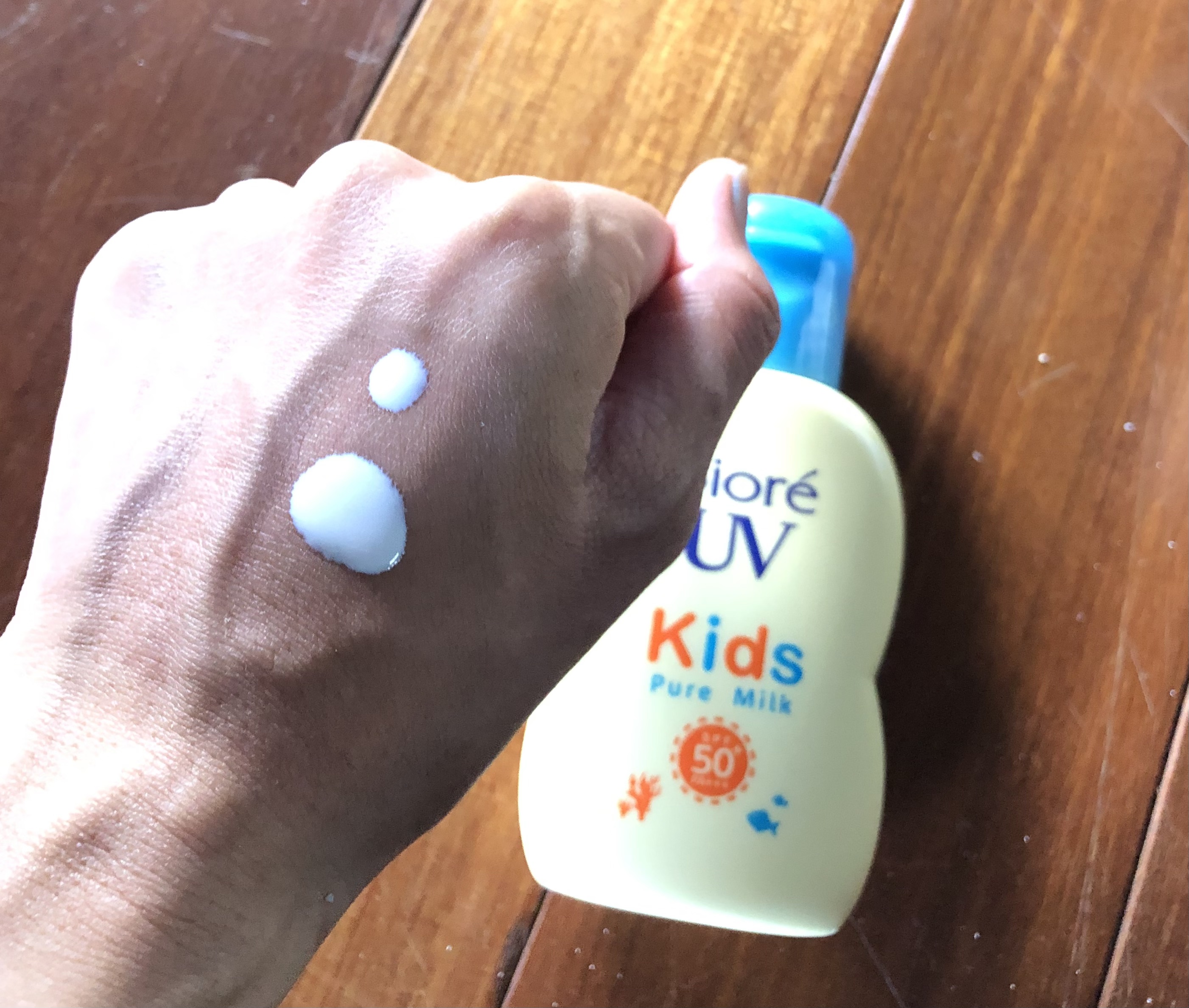 ビオレUV キッズピュアミルク/ビオレ/日焼け止めミルクを使ったクチコミ（1枚目）