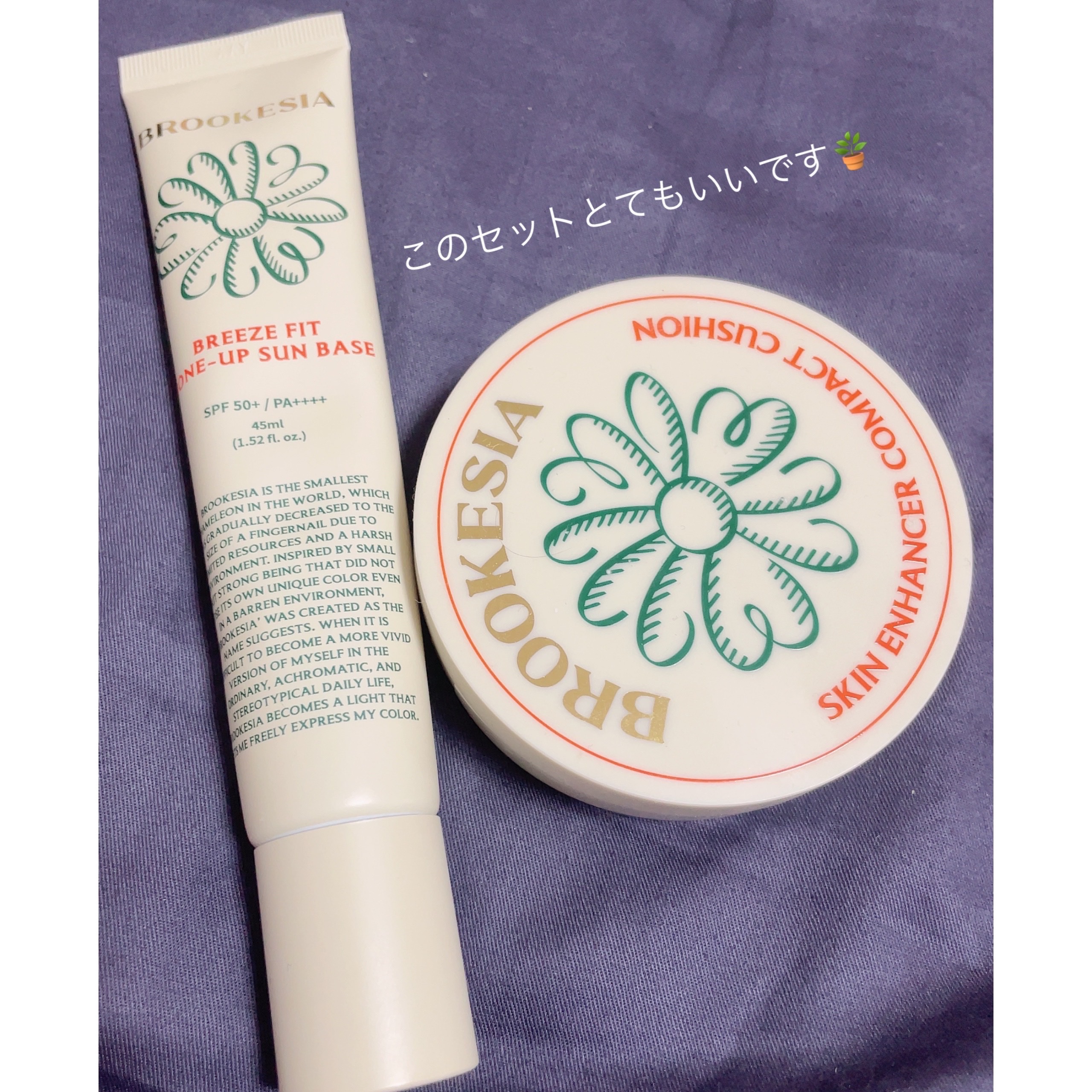 スキンエンハンサー コンパクトクッション（グロー)/BROOKESIA/クッションファンデーションを使ったクチコミ（1枚目）