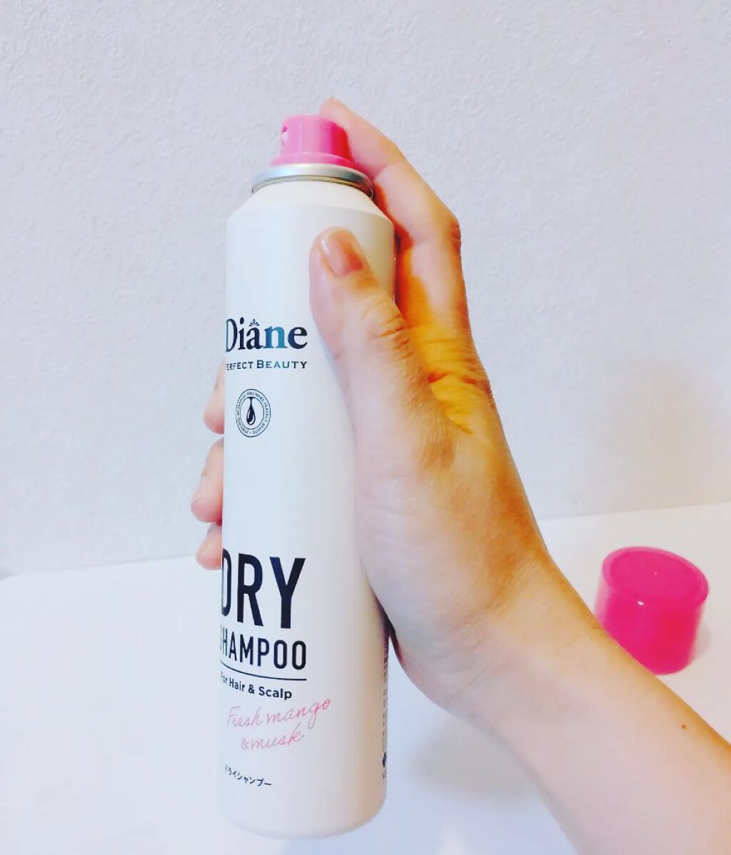 パーフェクトビューティー ドライシャンプー フレッシュマンゴー＆ムスクの香り 95g/ダイアン/ドライシャンプーを使ったクチコミ（2枚目）