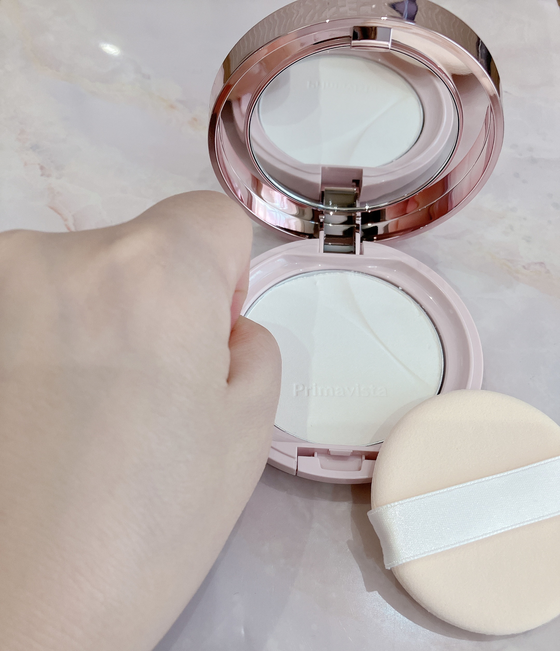 プリマヴィスタ シルキーラスティング プレスト レフィル ルーセントホワイト（レフィル）9g/プリマヴィスタ/プレストパウダーを使ったクチコミ（1枚目）