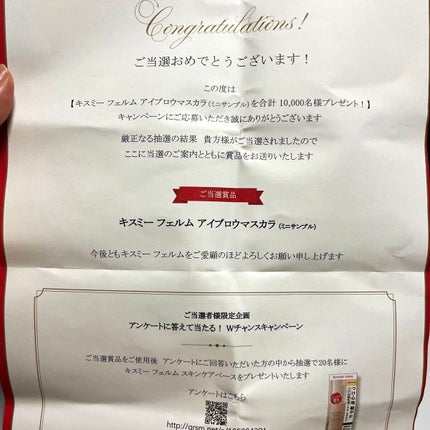 アイブロウマスカラ/キスミー フェルム/眉マスカラを使ったクチコミ(4枚目)