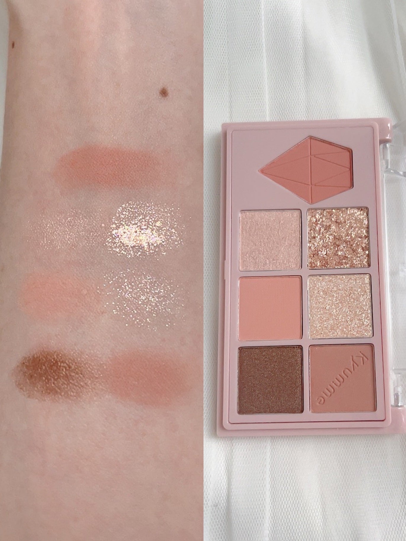 KM マルチパーパスパレット/DAISO/アイシャドウパレットを使ったクチコミ(2枚目)