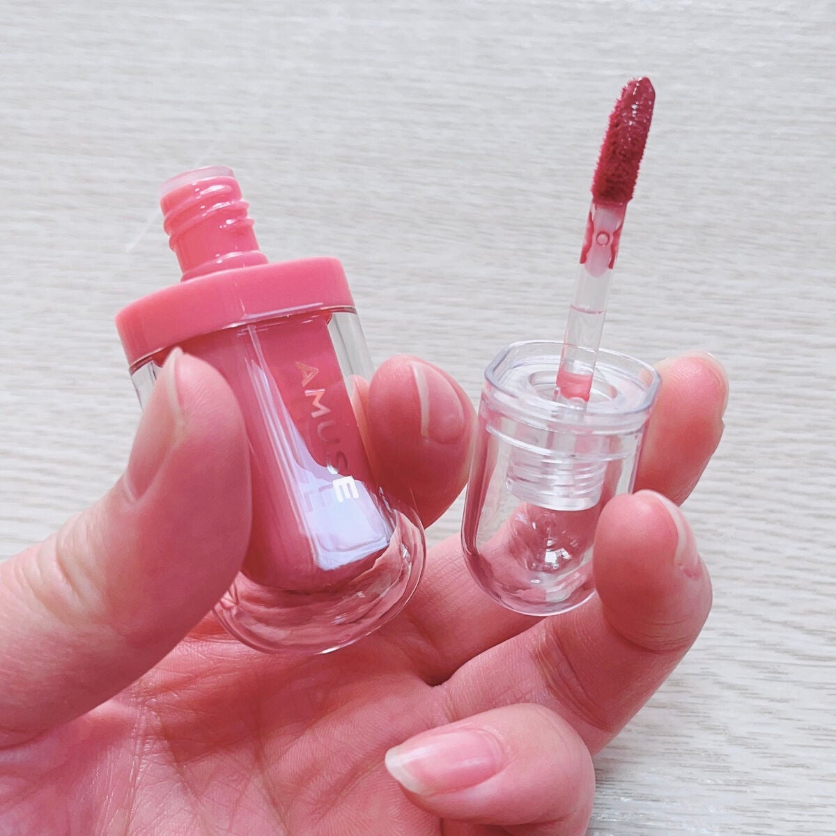 ジェルフィットティント/AMUSE/リップティントを使ったクチコミ(4枚目)