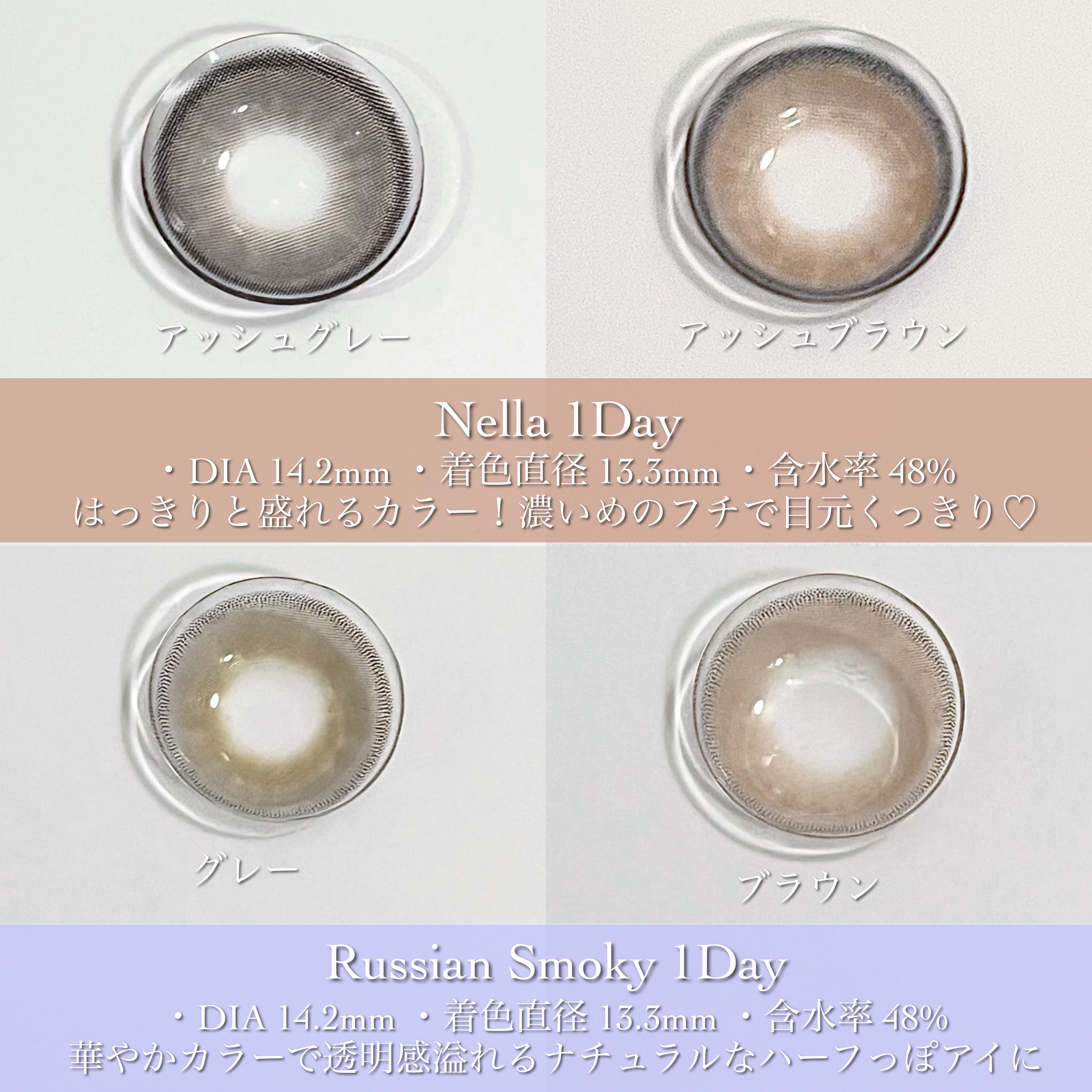 ロシアンスモーキー/OLENS/カラーコンタクトレンズを使ったクチコミ（3枚目）