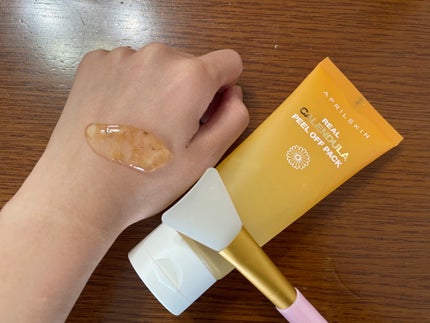 リアルカレンデュラピールオフパック/APRILSKIN/ピーリングを使ったクチコミ(2枚目)