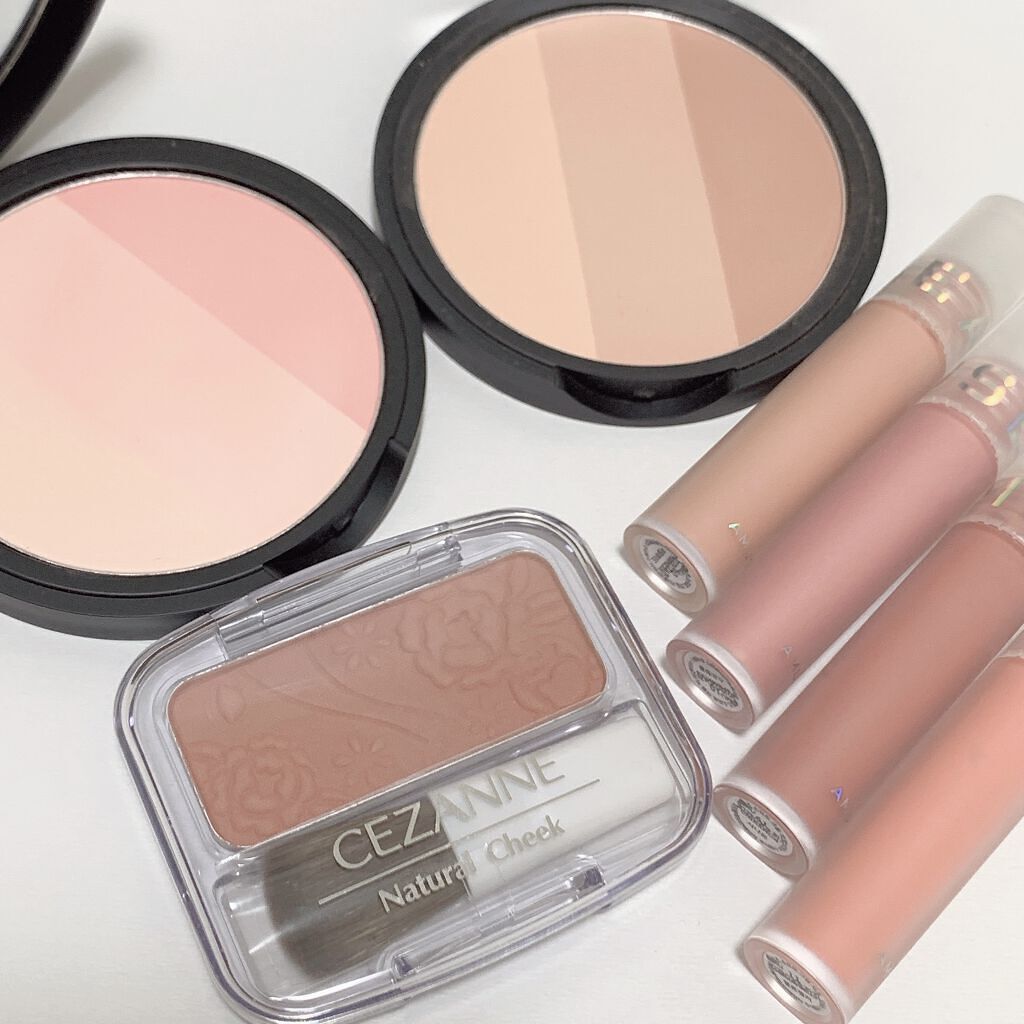 ソフトクリームチーク 61 Cinnamon/AMUSE/リキッドチークを使ったクチコミ（2枚目）