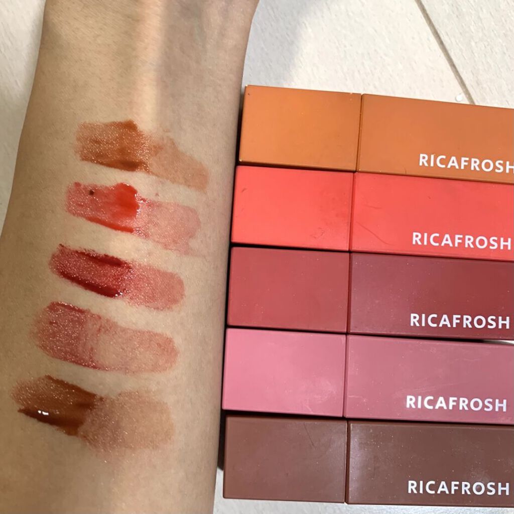 ジューシーリブティント/RICAFROSH/リップティントを使ったクチコミ（3枚目）