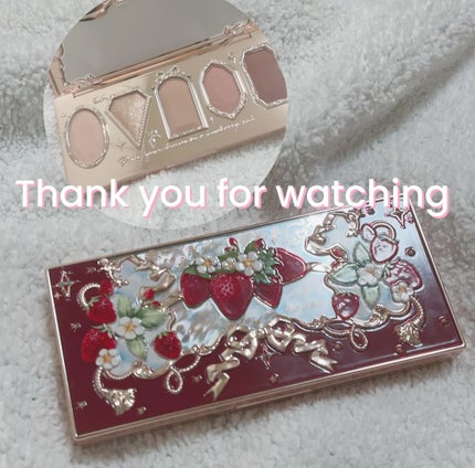 ストロベリーロココ アイシャドウパレット/FlowerKnows/アイシャドウパレットを使ったクチコミ(4枚目)