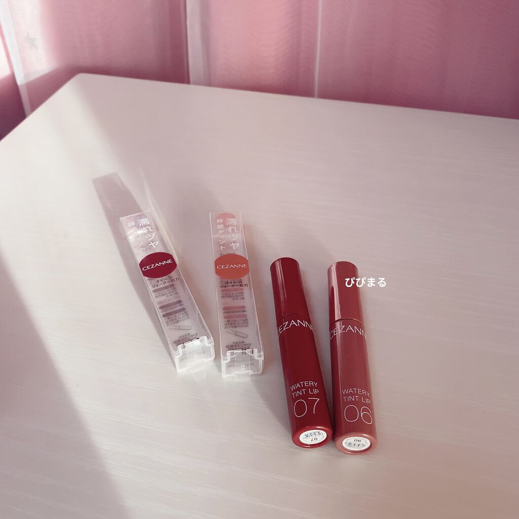 ウォータリーティントリップ/CEZANNE/リップティントを使ったクチコミ（1枚目）