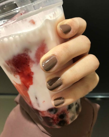 #セルフネイル,#ブラウンネイルのネイルデザイン