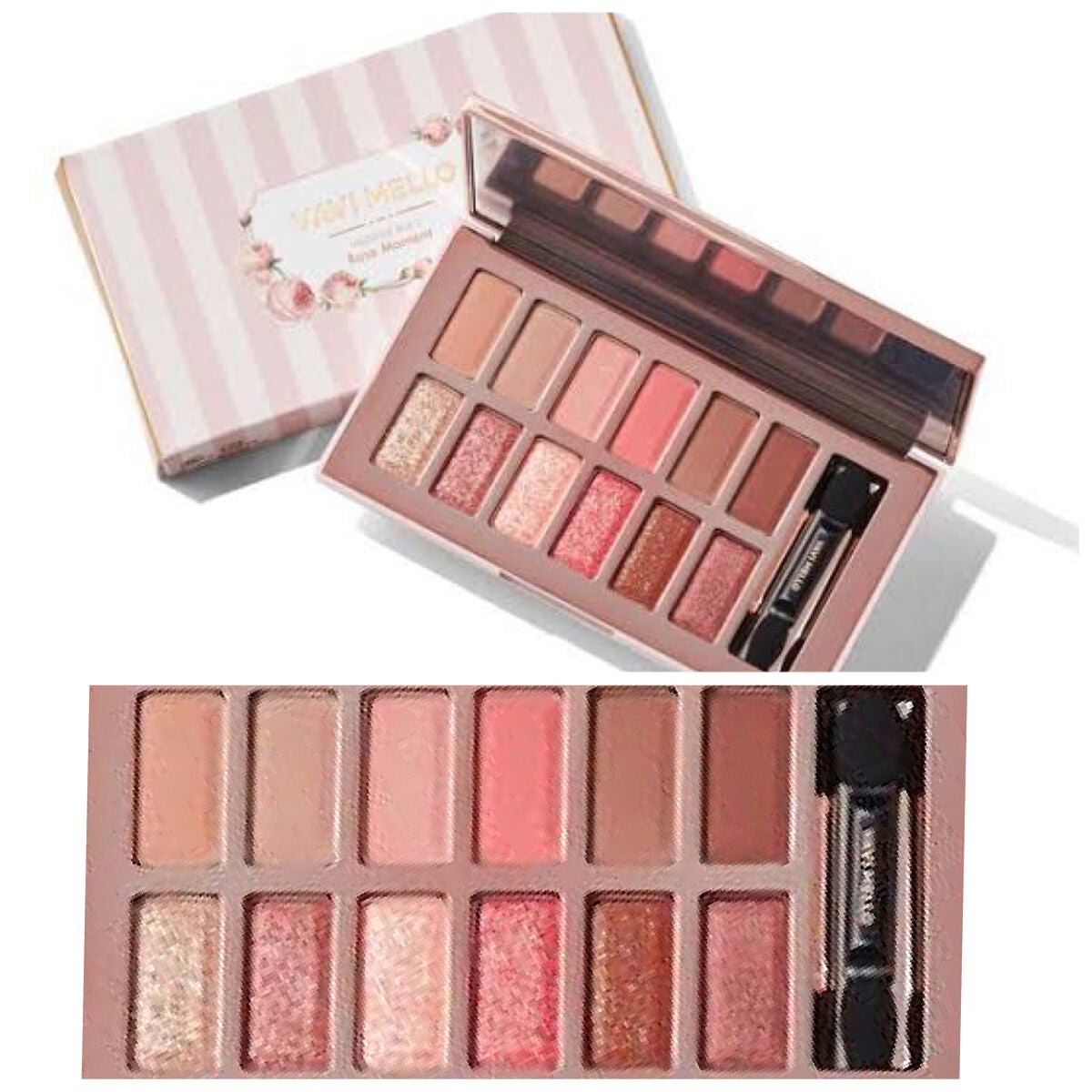 バレンタインボックス3ローズモーメント/VAVI MELLO/アイシャドウパレットを使ったクチコミ(1枚目)