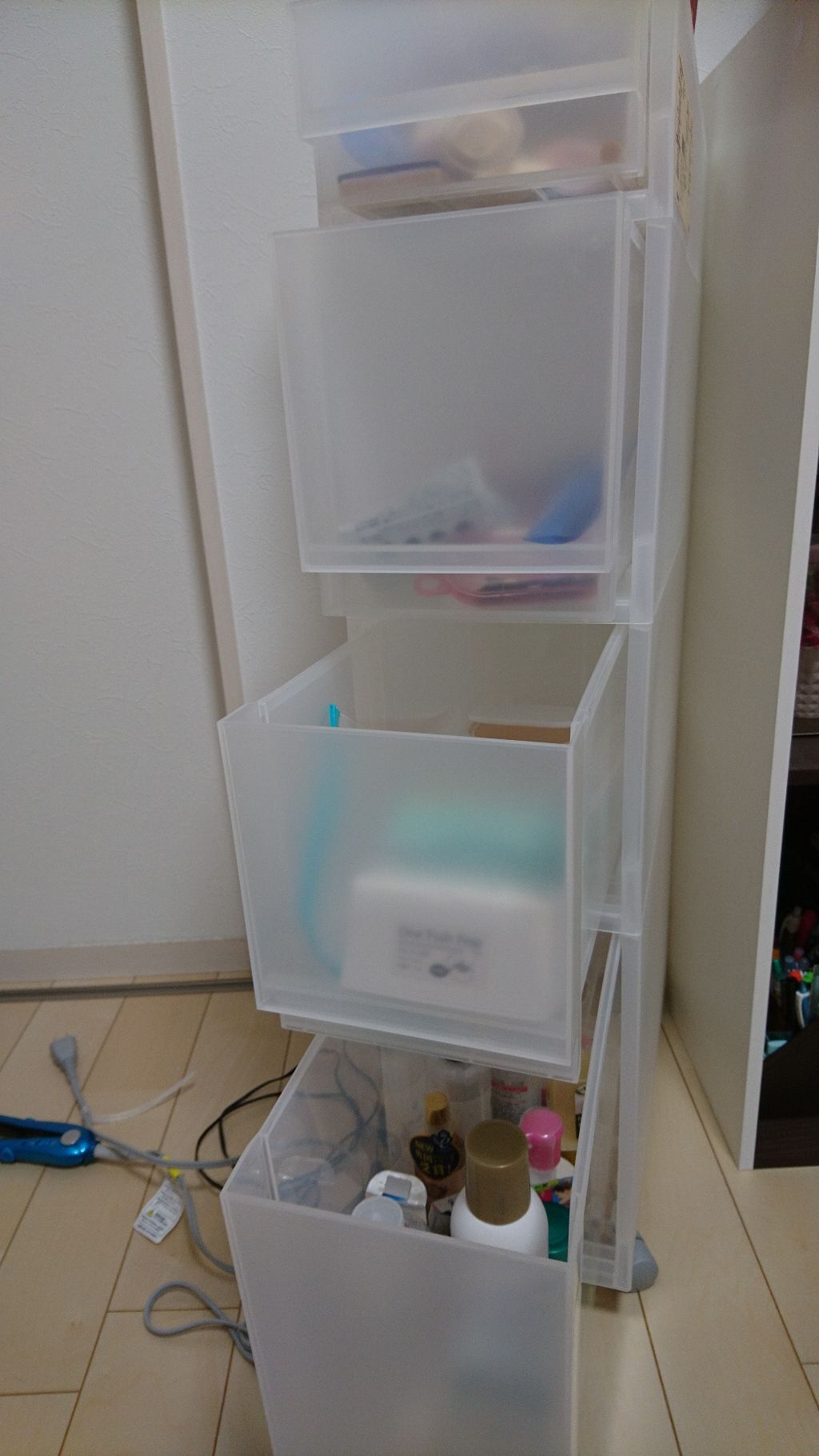 アクリル小物収納・3段/無印良品/その他化粧小物を使ったクチコミ(1枚目)