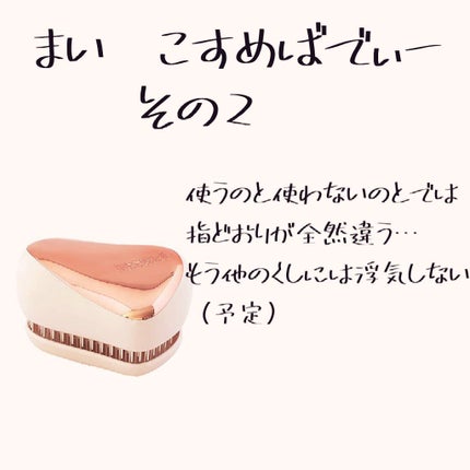 コンパクトスタイラー/TANGLE TEEZER/ヘアブラシを使ったクチコミ(3枚目)