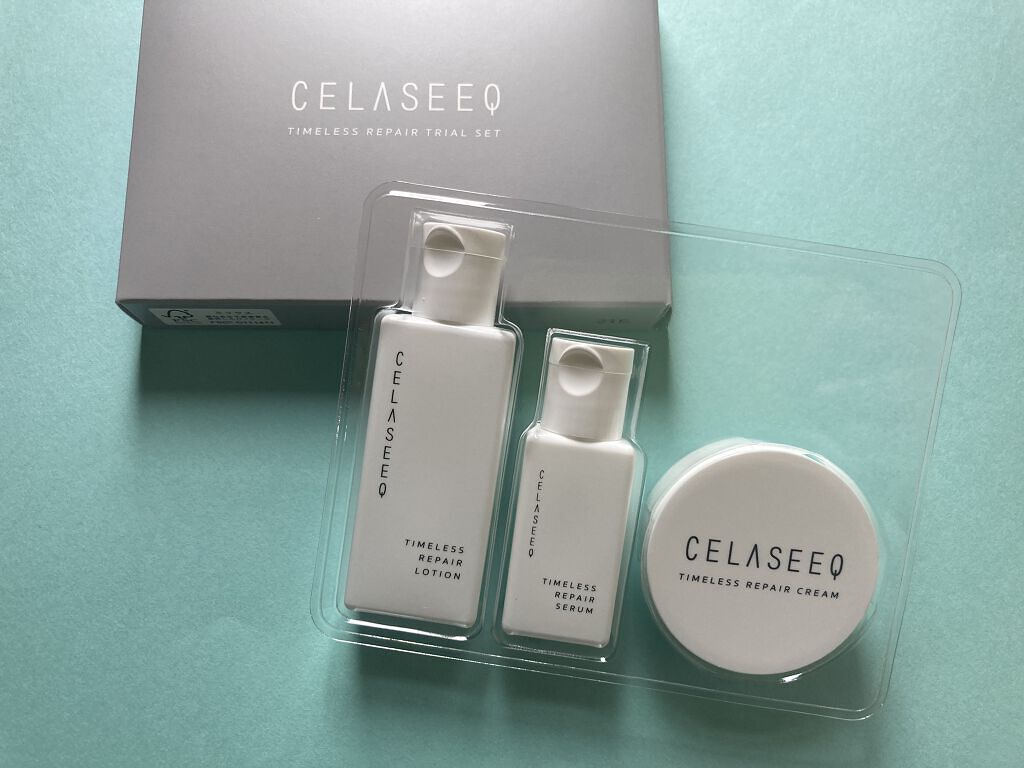 タイムレスリペア 未来肌おためしセット/CELASEEQ/スキンケアキットを使ったクチコミ（2枚目）